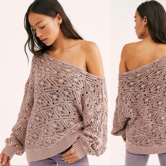 Free People Sweaters - Free People Bittersweet Crochet Sweater